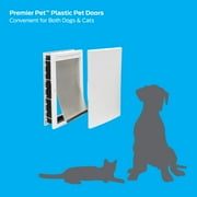 Premier Pet White Plastic Pet Door for Medium-Sized Dogs - up to 40 Pounds
