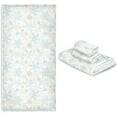 thumbnail image 7 of Dreamtimes 3 PCS Towel Beautiful Snowflakes Cotton Bath Towel Set (1 Bath Towel, 1 Hand Towel, 1 Washcloth) for Bathroom, Super Soft and Quick Dry Towels, 7 of 7