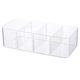 thumbnail image 1 of Contenedores de almacenamiento de plástico transparente Organizador de ropa que ahorra espacio para bufandas Calcetines Bras4 celdas, 1 of 4