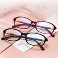 thumbnail image 5 of Xinwanna 1 Pair Anti Blue Light Computer Glasses without Degree Blue Light Blocking PC Frame UV Protection Office Eyeglasses Eyewear (Purple), 5 of 13