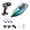 Transparent Blue, variant on RC Boat for Adults, 9+ MPH High-Speed Remote Control Boat for Pools and Lakes, 2.4GHz RC Ship with LED Lights, Self-Righting, Rechargeable, Waterproof, Transparent Yellow (1 Battery)