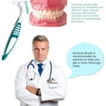 thumbnail image 2 of Innovador juego de cepillos para dentaduras postizas, mango ergonómico para un agarre inigualable, kit para el cuidado de dentaduras postizas con cabezal de cepillo en ángulo para una limpieza, 2 of 6