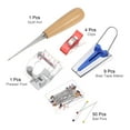 thumbnail image 3 of Bias Tape Maker Kit 9 Size with Sewing Clip, Presser Foot, Bead Head, Pin Awl, 3 of 6