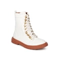thumbnail image 1 of New Women Leatherette Chained Lace Up Combat Boot - 18027 By Cape Robbin Line, 1 of 6