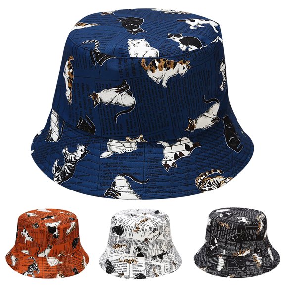 Women's Printed Outdoor Bucket Hat Fisherman Sunshade Casual Fashion Basin Style