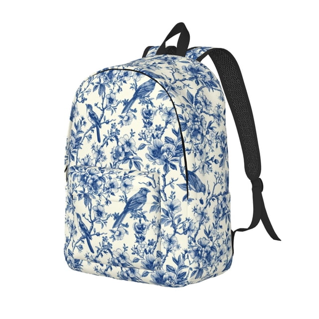 Fotbe Vintage Floral Birds Mochila de Lona con Estampado, Mochila Duradera, Mochila Versátil de Alta Calidad, Mochila Compacta Vintage-Small