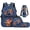 Football Player, variant on Garronmavis Kids Boys Backpack with Lunch Box, 4-Piece Set Includes Backpack, Lunch Bag, Pencil Case, Water Holder Case, Lightning Tiger Large Capacity School Backpack with Front Pocket