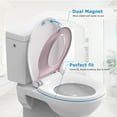 thumbnail image 6 of 1set Round Toilet Cover with Soft Closure PP with Built-in Toddler Seat, Round Potty Training Toilet Cover for Adults and Children, Easy to Install, 6 of 9