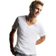 thumbnail image 1 of Hanes Men`s ComfortSoft V-Neck Undershirt, S, White, 1 of 4