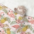 thumbnail image 2 of Pofeuu Tropical Pink Flamingo Pineapple Print Puppy Blanket,Dog Blankets,Pet Blanket Cozy Cat Blankets for Indoor Cats, Fuzzy Pet Blanket for Kitten Doggy Dog Blankets-Medium, 2 of 8