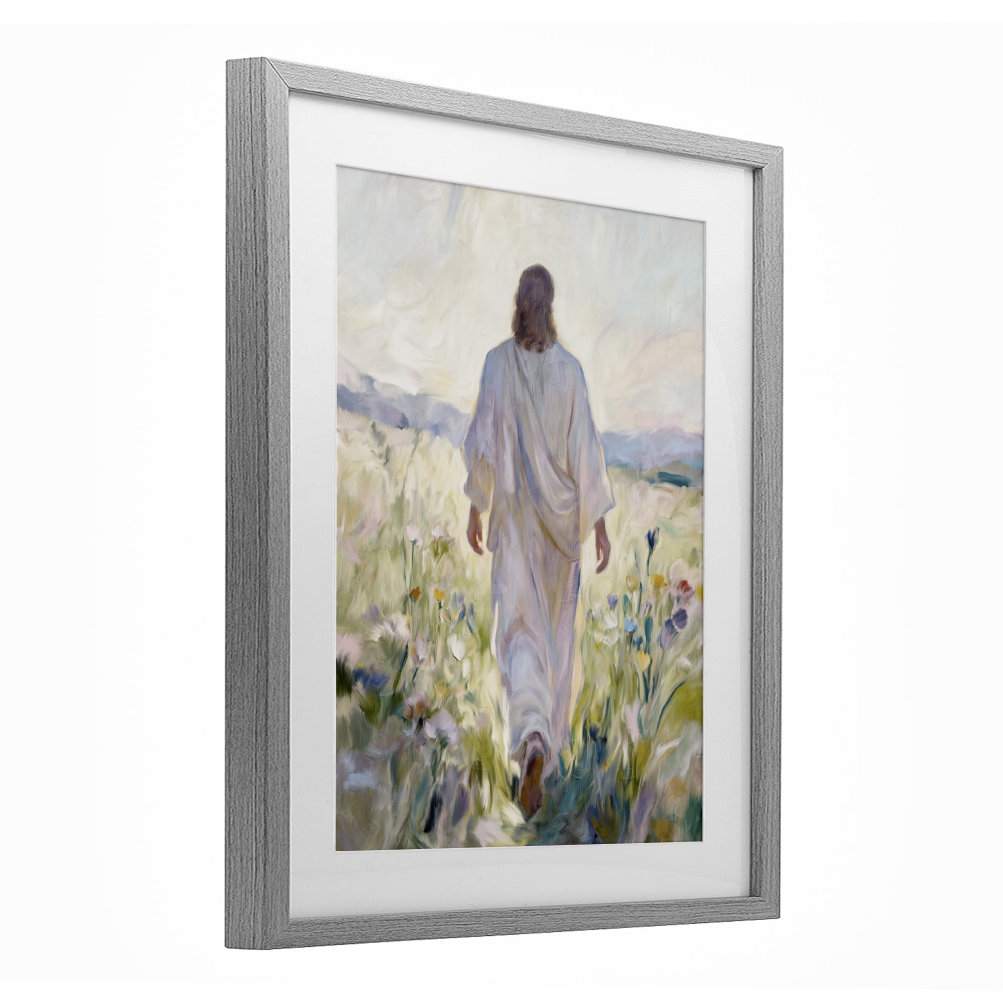 Stupell Industries Wildflower Faithful Follower Gray Framed Print Under Glass, design by Kim Allen