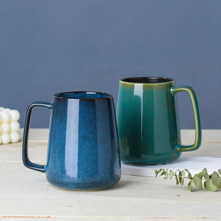 ThrottleT-21 oz Large Ceramic Coffee mugs, Extra Large Tea and Coffee Cups,  Large Handle Design, Big Coffee Mug for Office and Home, Microwave and ...