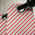 thumbnail image 3 of Ambesonne Candy Cane Grommet Curtain, Bicolor Stripes, 50" x 120", Red Fern Green White, 3 of 6