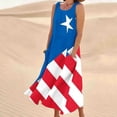 thumbnail image 5 of Vestido de Verano para las Mujeres sin Mangas Impreso Largo Maxi, Suelto Fluido Y Casual Vestido Sexy para las Mujeres, 5 of 5
