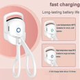thumbnail image 2 of 2025 Eyelash Curler Portable Electric Heated Comb Eye Lash Perm Long Lasting Eyelashes Curls Thermal Eyelash Curler Makeup Tools, 2 of 4
