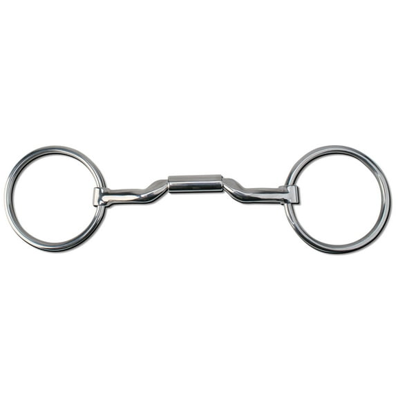 Myler MB 06 Loose Ring Snaffle Bit - Level 2-3 Stainless Steel with Copper Inlay - Dressage Legal