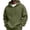 Army Green, variant on Men's Fleece Hoodie Long Sleeve Sherpa Hooded Sweatshirt Casual Basic Drawstring Fall Winter Pullover Hoodie With Pocket XL