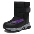 thumbnail image 2 of Zapatos Tobilleros Invierno para Niñas Con Forro Piel Impermeables Deporte Al Aire Libre, 2 of 9
