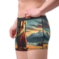 thumbnail image 2 of Yiaed Meditating Golden Retriever Print Men's Soft Cotton Boxer Shorts Breathable Boxers Underwear Moisture-Wicking Underwear Stretch Boxer Briefs for Man-Small, 2 of 5
