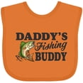 thumbnail image 3 of Inktastic Daddy's Fishing Buddy Boys Baby Bib, 3 of 4