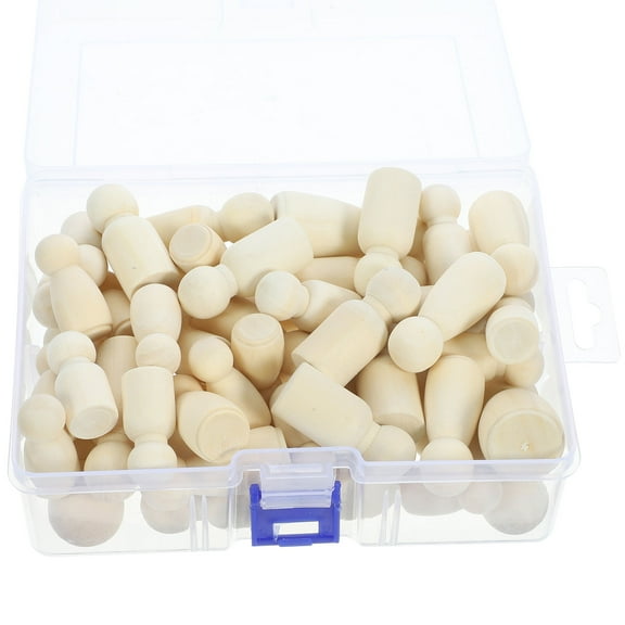 LOLIPPYY 50Pcs DIY Hand Puppet Making Kit Khaki Wood Crafts For Kids Educational Classroom Activities