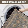 thumbnail image 6 of Washable Vintage Kitchen Mat 31"x20" Non Slip Soft Plush Low Profile Kitchen Rug, Distressed Medallion Oriental Style Sink Mat for Laundry Room Bedroom Office, 6 of 6