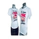 thumbnail image 1 of Playera Duo Parejas 2 Piezas Estampado de Cochinitos Color Blanco Talla Grande Marca Emil SaEs, 1 of 4
