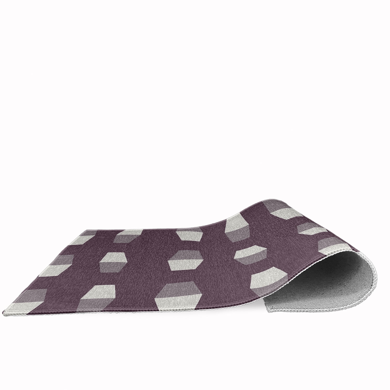 Simply Daisy 3' x 5' Bowling Pins Nautical Chenille Rug, Dusty Purple
