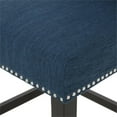thumbnail image 6 of Home Square Wingback Barstool in Navy and Dark Brown - Set of 4, 6 of 11