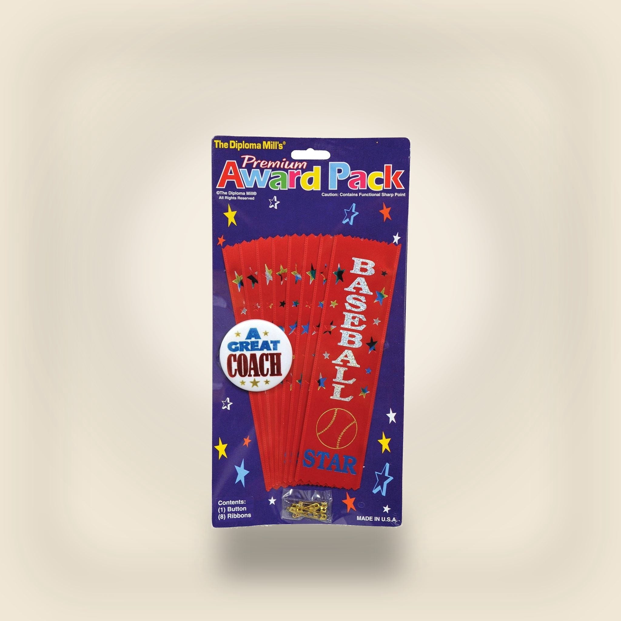 Beistle ASP02 Baseball Award Pack