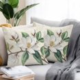 thumbnail image 2 of Vintage Floral Spring Throw Pillow Covers 20x20 Inch Set of 2, Rustic Botanical White Flowers Waterproof Outdoor Pillow Covers, Decorative Cushion Pillowcases for Couch, Sofa, Bed, Garden, Patio, 2 of 9