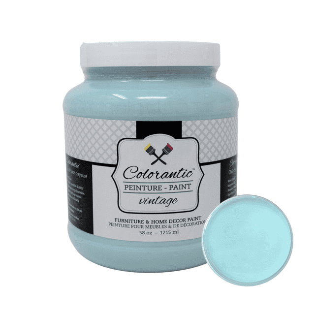 Colorantic | OCEAN Chalk Paint Based for Furniture DIY - MEDIUM BLUE TURQUOISE SEA COLOR - 58 oz