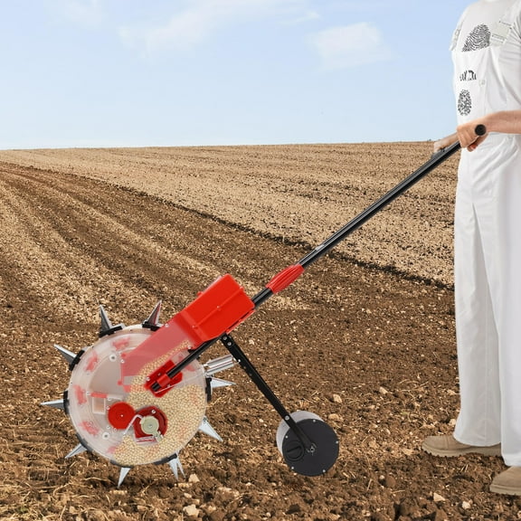 Shizcmy 10-Hole Hand-Push Seeder for Easy Planting in Garden and Agriculture