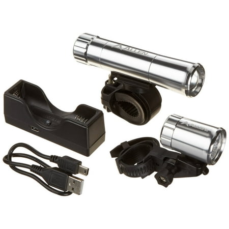 UPC 765271003319 product image for Allen Sports 5W USB Rechargeable Aluminum Light Set, Silver | upcitemdb.com