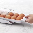 thumbnail image 3 of Soporte para huevos rodantes, dispensador apilable y organizador para almacenamiento en refrigerador, 3 of 5
