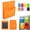 Orange, variant on Magnetic File Holder for Refrigerator Cabinet and Whiteboard, Magnetic Paper Holders Office Supplies Organizer