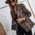 thumbnail image 2 of Vedolay Blazer Jackets for Women Suit Jackets for Women Blazer Casual Long Sleeve Open Front Business Lapel Suit Jackets with Pockets,Brown 3XL, 2 of 5