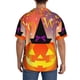 thumbnail image 3 of Fotbe Halloween Camisa Estampada de Manga Corta para Hombre, Casual de Verano, Estilo Playero, Sin Arrugas-Small, 3 of 5