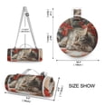 thumbnail image 5 of Picnic Blankets Teencool Beach Blanket Creatively Cat with Poinsettias Pattern Outdoor Blanket for Travel, 5 of 9