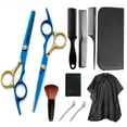 thumbnail image 1 of Maquinilla para cortar el pelo de peluquería, corte de pelo plano, flequillo, pelo fino y roto, cortadora de dientes, juego de cortadora de pelo para el hogar, 1 of 4