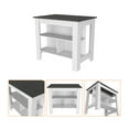 thumbnail image 4 of Phoenix 2 Piece Kitchen Set, Cala Kitchen Island + Napoles Utility Sink, White /Onyx, 4 of 6