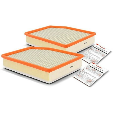 Engine Air Filter Set 2 - Compatible with 2020 - 2023 Chevy Silverado 1500 2021 2022