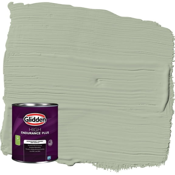 Glidden HEP Light Sage / Green Eggshell Interior Paint with Primer, 1 Quart