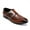 Brown, variant on Men's Business Dress Shoes Slip Resistant Leather Office Wood Rubber Sole