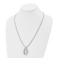thumbnail image 4 of Stainless Steel Necklace with Pendants Chain Polished Teardrop Dangle 24in 24 inch, 4 of 5