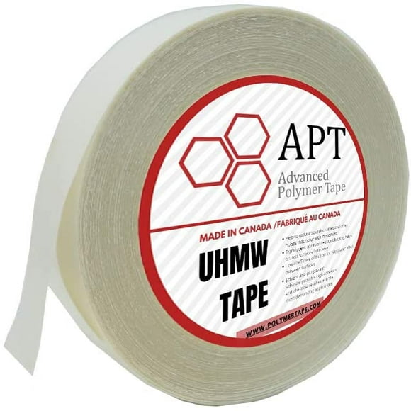 APT, 10 Mil UHMW (Ultra-high Molecular Weight) Polyethylene Tape, Resists Abrasion,Impact, for Surface Protection