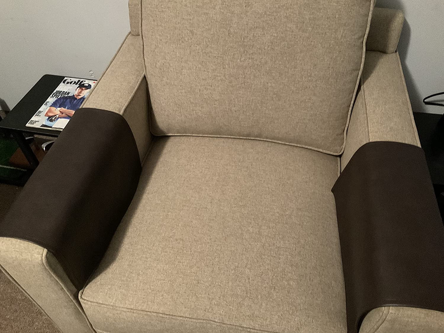 Set of 2 Armrest covers furniture protectors slipcover recliners sofas loveseats theater chairs