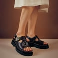 thumbnail image 2 of Mostsola Platform Sandals for Women 2025 Retro Bohemian Slingback Flats Comfort Footbed Beach Shoes, 2 of 6