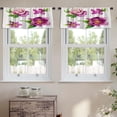 thumbnail image 2 of LALILO Kitchen Curtain Valance Botanical Beautiful Rod Pocket Window Curtain 52"x 18" Set of 2, 2 of 7