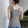 thumbnail image 4 of Fanxing Tank Tops With Built In Bras For Women Seamless Camisole Undershirts Vest Spaghetti Strap Shelf Bra Shirt Gray,XXL, 4 of 6